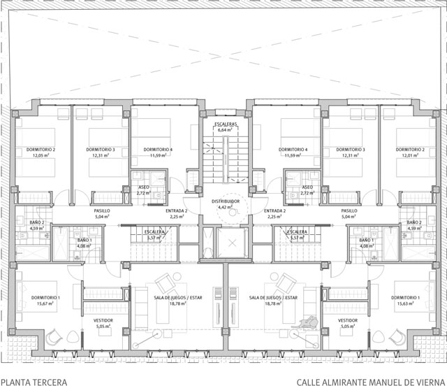 Planta Tercera Almirante 13. Viviendas en régimen de cooperativa. Información y Venta: 626 842 176