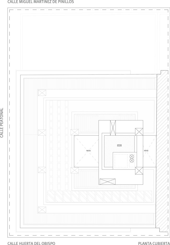Planta Cubierta Huerta del Obispo 9-11-13. Viviendas en régimen de cooperativa. Información y Venta: 626 842 176