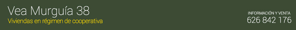 Vea Murguía 38. Viviendas en régimen de cooperativa. Información y Venta: 626 842 176